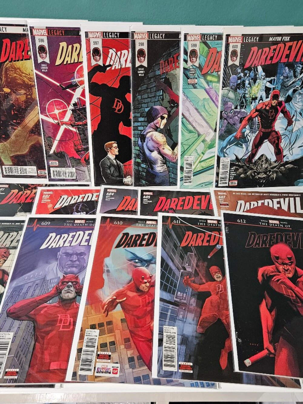 Daredevil (Marvel Comics, 2018) Lot of 16 Issues #595-612 Charles Soule